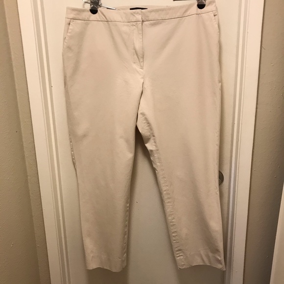 plus size khaki ankle pants